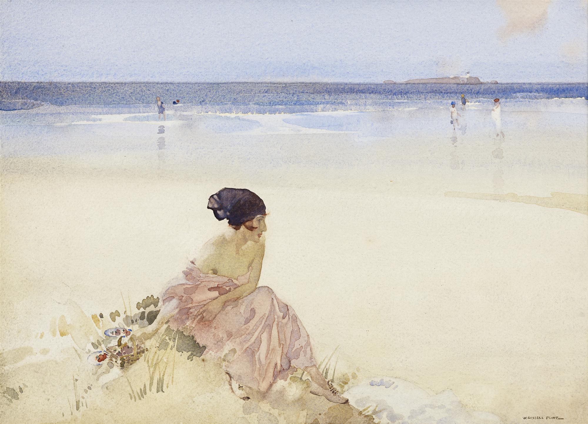 View Sir William Russell Flint | Strawberries at Rowles Fine Art